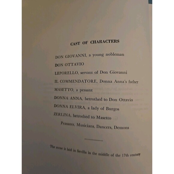 DON GIOVANNI PAPER ITALIAN ENGLISH VOCAL SCORE By W H Auden & Chester Kallman - Picture 5 of 6